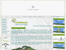 Tablet Screenshot of golfpark-loherhof.de